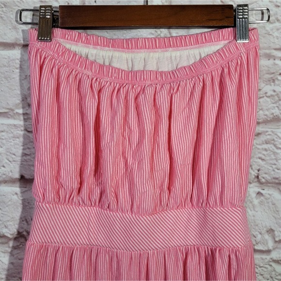 Lilly Pulitzer Pink Pin Stripe Strapless Tube Top Mini Dress - Picture 6 of 9